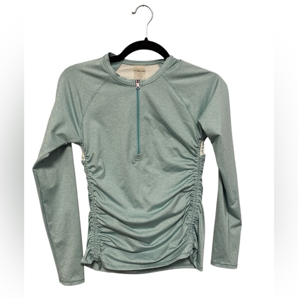 Tops - CALIA by Carrie Underwood Seafoam Green Long Sleeve Ruched Fitness Top Size: XS